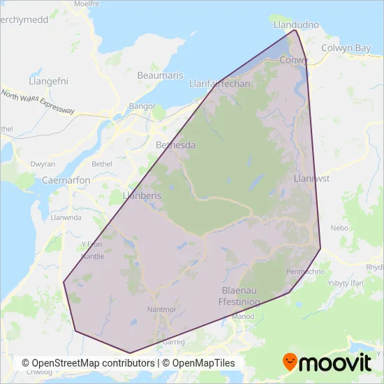 Llew Jones coverage area map