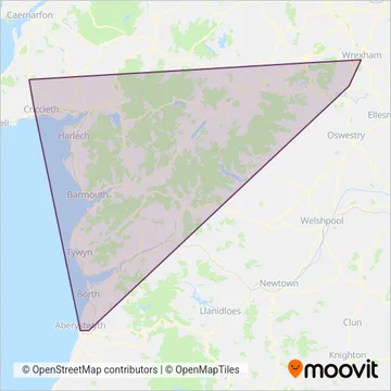 Lloyds Coaches coverage area map