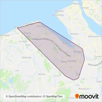P & O Lloyd coverage area map
