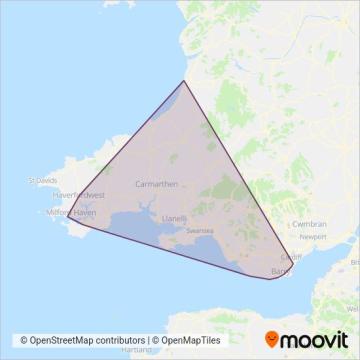 First South & West Wales coverage area map