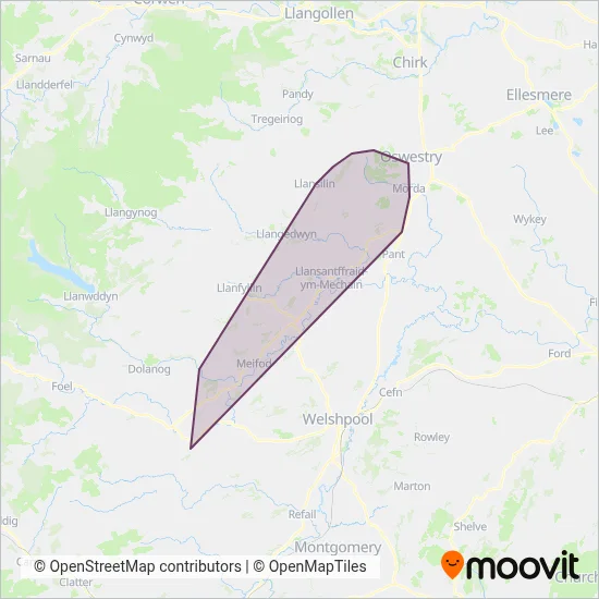 Owen's Travelmaster coverage area map