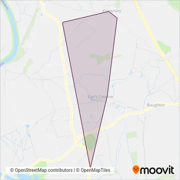 Astons Coaches coverage area map
