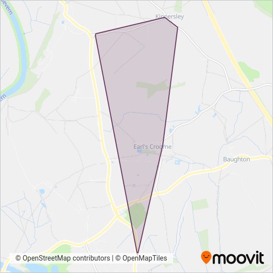 Astons Coaches coverage area map