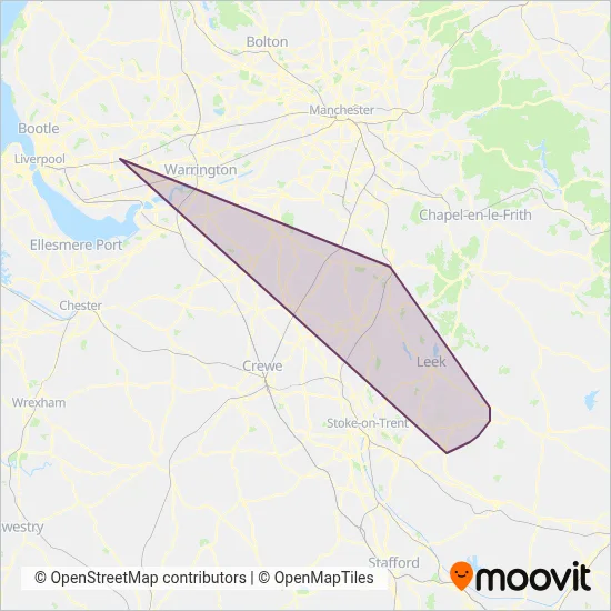 Aimee's coverage area map