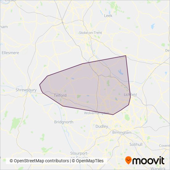 Chaserider coverage area map