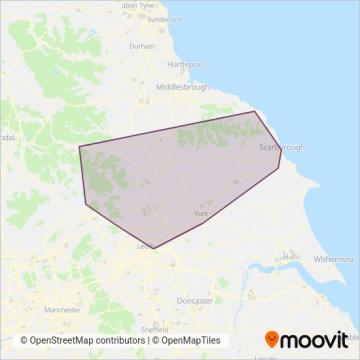 Coastliner coverage area map