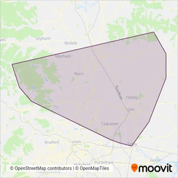 York Pullman coverage area map