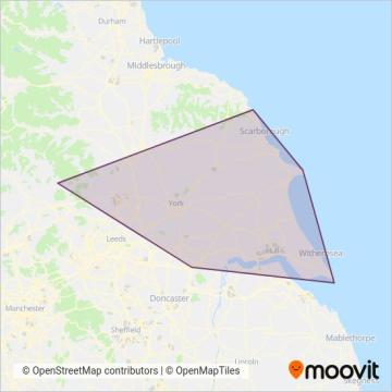 East Yorkshire coverage area map