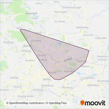 First Leeds coverage area map