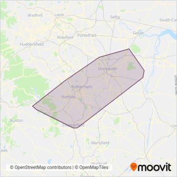 First South Yorkshire coverage area map