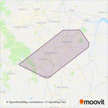 First South Yorkshire coverage area map