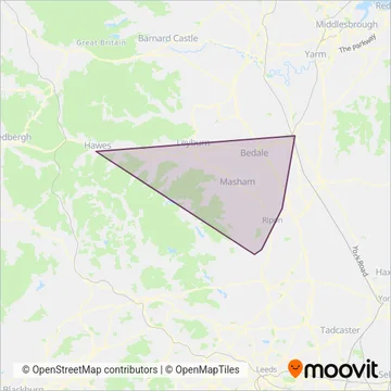 Dales and District coverage area map
