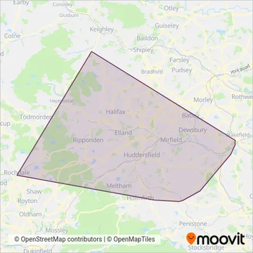 Team Pennine coverage area map