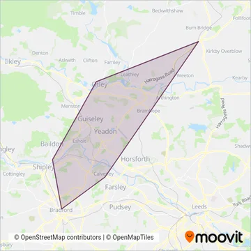 Flyer coverage area map