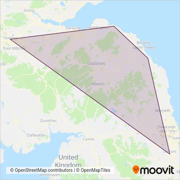 Megabus coverage area map