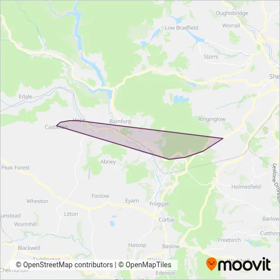 High Peak coverage area map