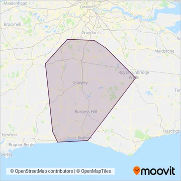 Metrobus coverage area map