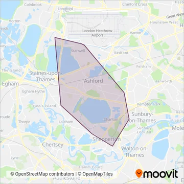 Bear Buses coverage area map