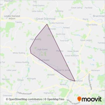 JW Lodge & Sons coverage area map