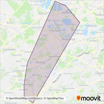Carlone Buses coverage area map