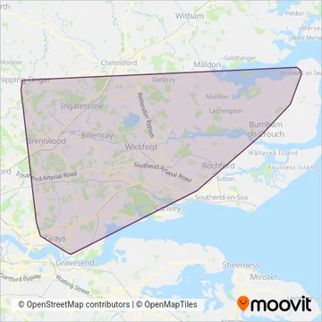 NIBSbuses coverage area map