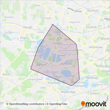 Diamond Bus South East coverage area map