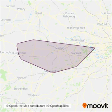 Newbury & District coverage area map