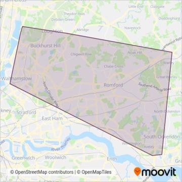 Stagecoach London coverage area map