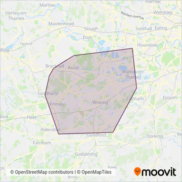 White Bus Services coverage area map