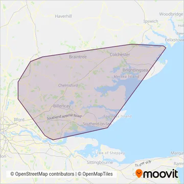 First Essex coverage area map