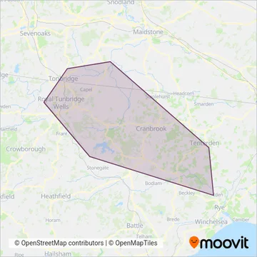 Hams Travel coverage area map