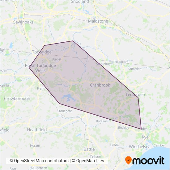 Hams Travel coverage area map