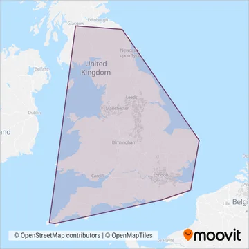 National Express coverage area map
