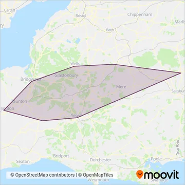 Berry's Coaches coverage area map