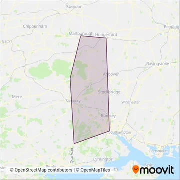 Salisbury Reds coverage area map