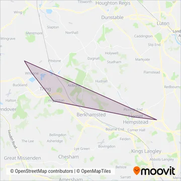 Community Action Dacorum coverage area map
