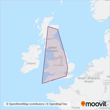 FlixBus coverage area map