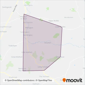 Shipston Link coverage area map