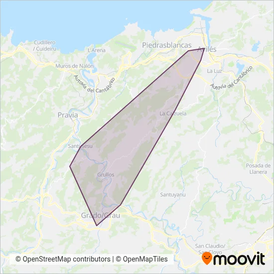 Casablanca Bus coverage area map