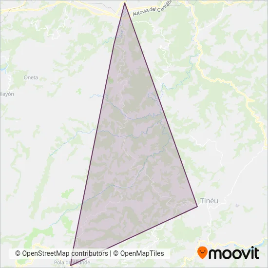 Automóviles Garrido coverage area map
