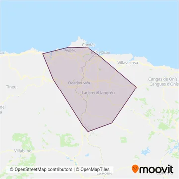 Renfe Cercanias coverage area map