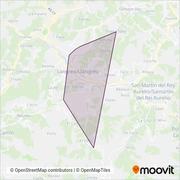 Dimas Coalla Rodríguez coverage area map
