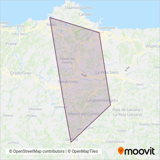 Renfe Cercanías coverage area map