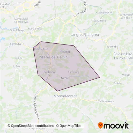 EMUTSA coverage area map