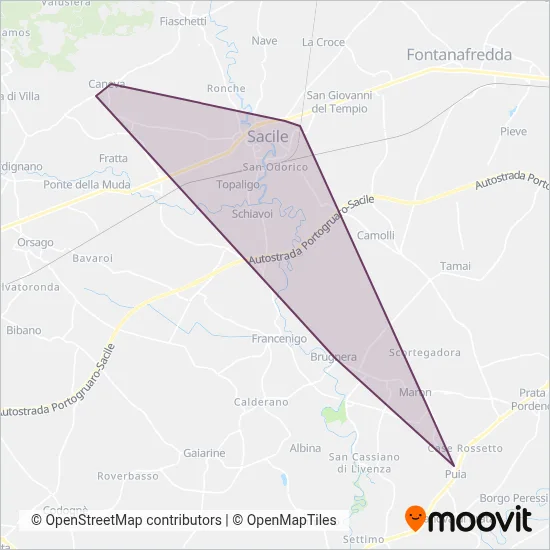 Area coperta dal servizio di MOM