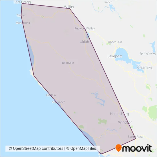 MTA coverage area map