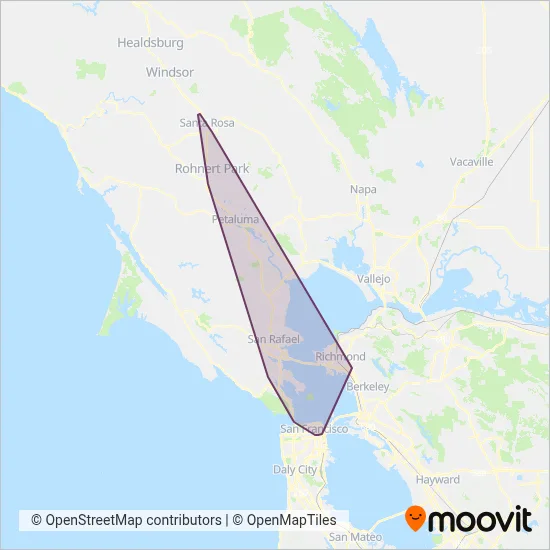 GGT coverage area map