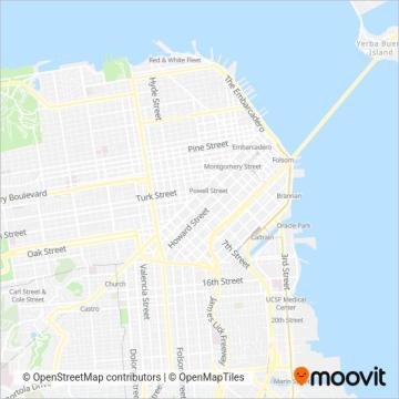 Bay Area Rapid Transit coverage area map