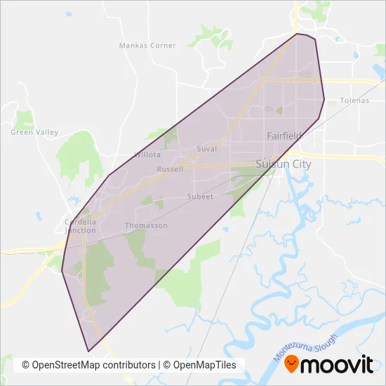 FAST coverage area map