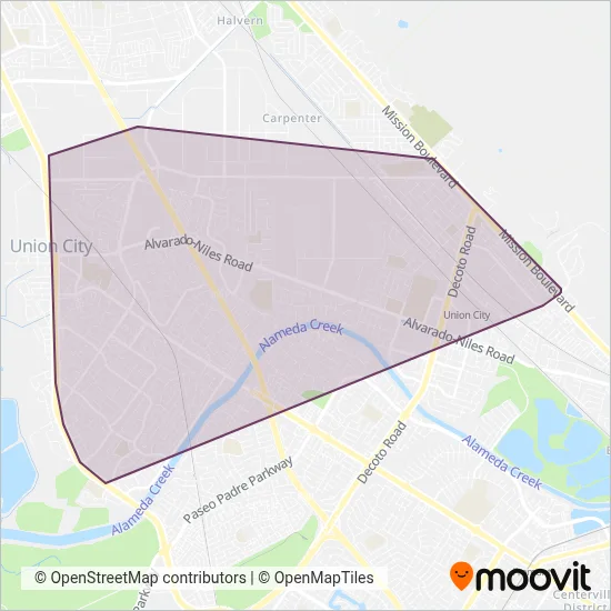 UCT coverage area map